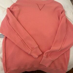 Aerie oversized waffle sweater/sweatshirt